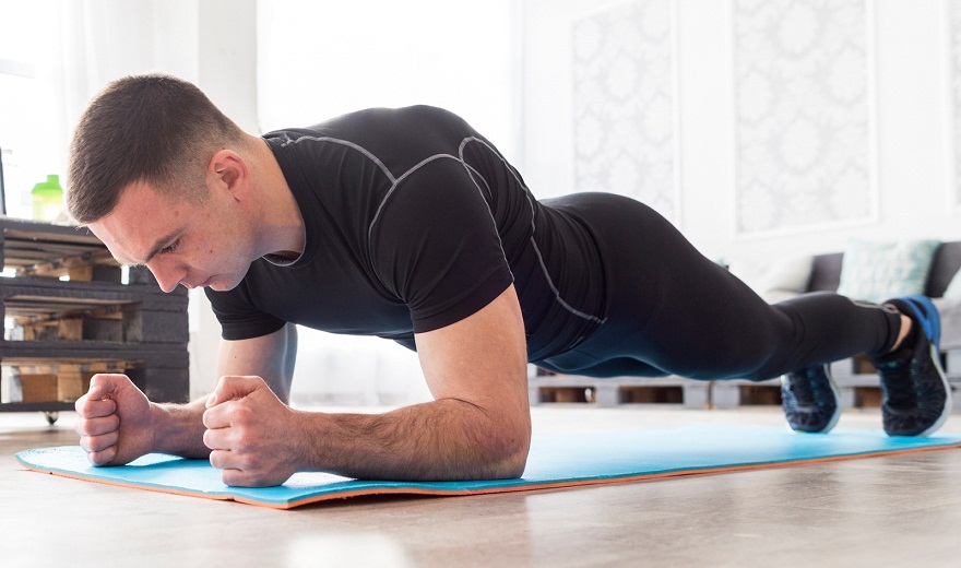 Plank bài tập bụng tại nhà
